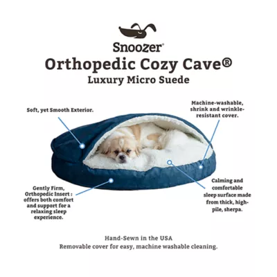 Snoozer Orthopedic Microsuede Round Cozy Cave Dog Bed - Image 3