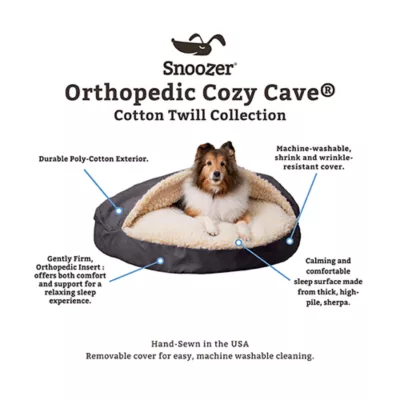 Snoozer Orthopedic Microsuede Round Cozy Cave Dog Bed - Image 3