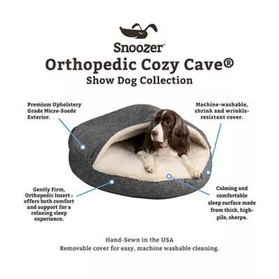 Snoozer Orthopedic Microsuede Round Cozy Cave Dog Bed - Image 3