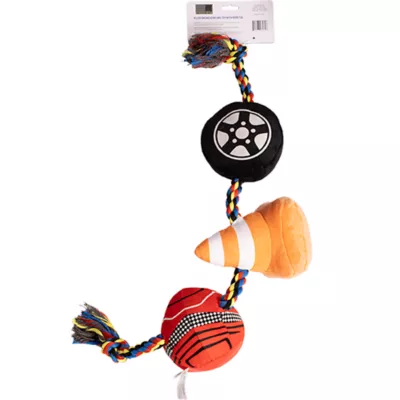 Nascar Jumbo Rope Tug with Racing Icons Dog Toy - Image 2