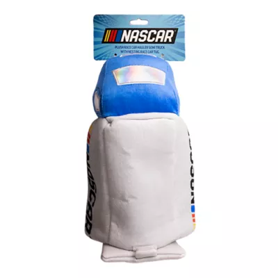 Nascar Nesting Car Hauler Dog Toy - Image 1