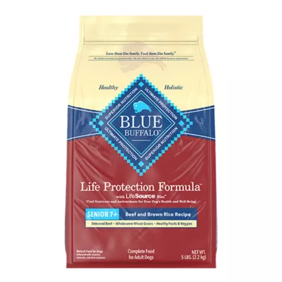 Blue Buffalo Life Protection Formula Senior 7+ Dry Dog Food - Beef & Brown Rice - Image 1