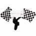 Nascar Checkerd Crinkle Flag Rope Tug Dog Toy image thumbnail 2