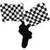 Nascar Checkerd Crinkle Flag Rope Tug Dog Toy image thumbnail 4