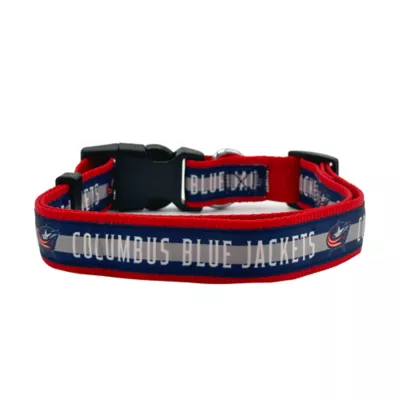Pets First Colombus Blue Jackets Satin Collar - Image 1