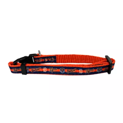 Pets First MLB Detroit Tigers Satin Dog Collar - Image 1