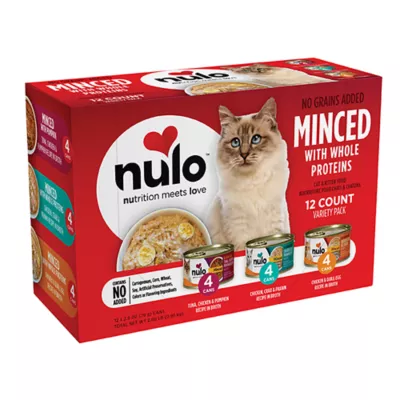 Product Nulo Minced with Whole Protein Wet Cat & Kitten Food - Variety Pack, 12 Count, 33.6 oz