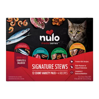 Product Nulo MedalSeries Signature Stews Cat & Kitten Food - Variety Pack, 12 ct, 33.6 oz