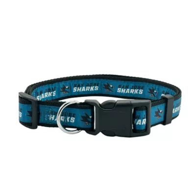 Pets First San Jose Sharks Satin Collar - Image 1