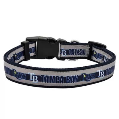 Pets First MLB Tampa Bay Rays Satin Dog Collar - Image 2