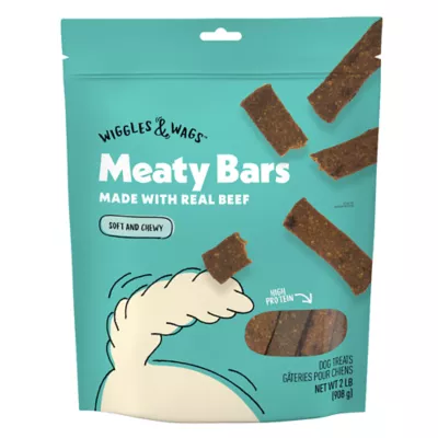 Wiggles & Wags® All Life Stages Meaty Bar Dog Treats - Beef - Image 1