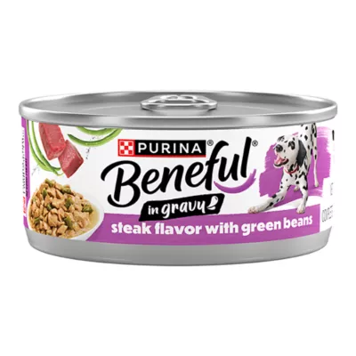 Purina® Beneful® Adult Wet Dog Food - Steak & Green Beans 5.5 oz - Image 1
