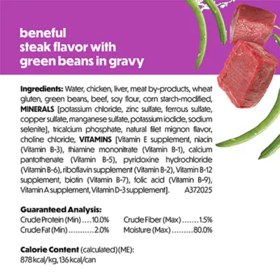 Purina® Beneful® Adult Wet Dog Food - Steak & Green Beans 5.5 oz - Image 5