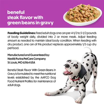 Purina® Beneful® Adult Wet Dog Food - Steak & Green Beans 5.5 oz - Image 6