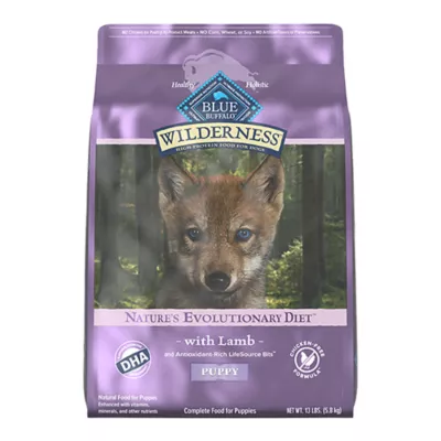 Blue Buffalo Wilderness High Protein Puppy Dry Dog Food - Chicken Free Formula, Lamb - Image 1
