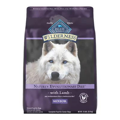 Blue Buffalo Wilderness High Protein Senior Dry Dog Food - Chicken Free Formula, Lamb - Image 1