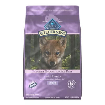 Blue Buffalo Wilderness High Protein Puppy Dry Dog Food - Chicken Free Formula, Lamb - Image 1