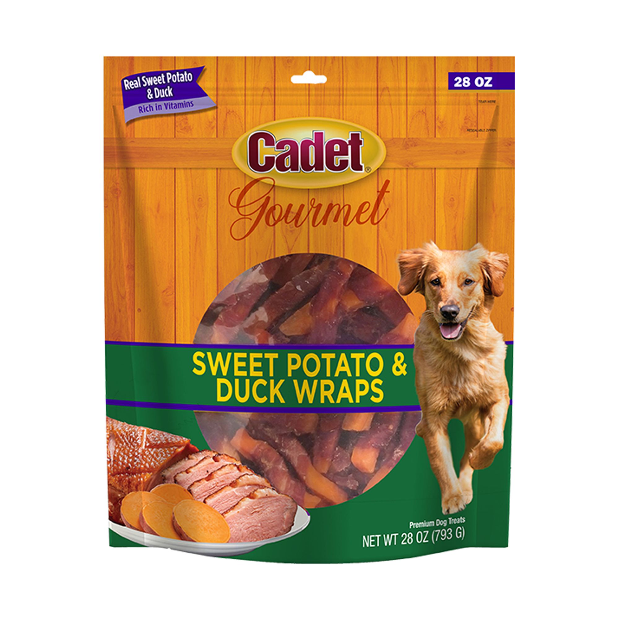 Cadet Gourmet Sweet Potato & Duck Wrapped Dog Treats Duck & Sweet Potato 28 oz by Cadet