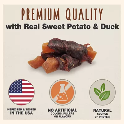 Cadet Gourmet Sweet Potato & Duck Wrapped Dog Treats Duck & Sweet Potato 28 oz - Image 2