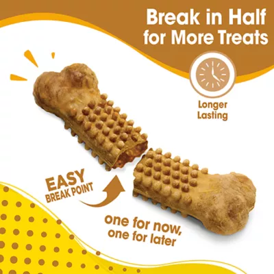 Nylabone Nubz Peanut Butter Dog Chew Treats Large - 15 Count - Image 2