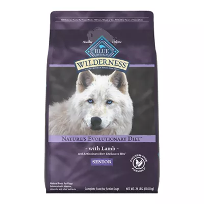 Blue Buffalo Wilderness High Protein Senior Dry Dog Food - Chicken Free Formula, Lamb - Image 1