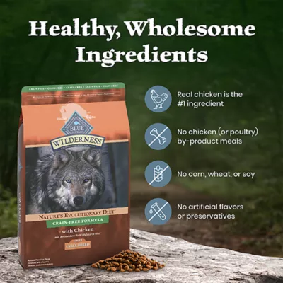 Blue Buffalo Wilderness Large Breed Adult Dry Dog Food - Chicken, High-Protein, Grain-Free - Image 6