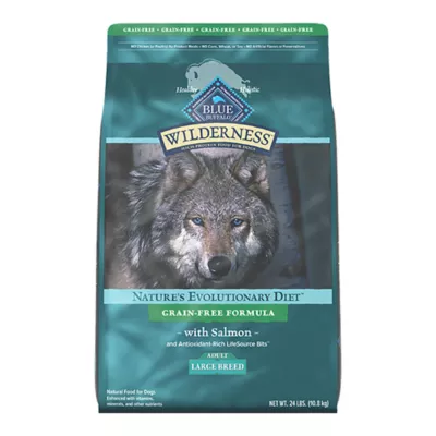 Blue Buffalo Wilderness High Protein Large Breed Adult Dry Dog Food - Grain Free, Salmon - Image 1