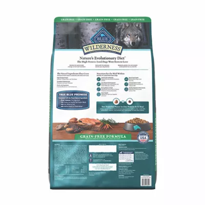 Blue Buffalo Wilderness High Protein Large Breed Adult Dry Dog Food - Grain Free, Salmon - Image 2