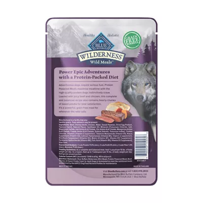 Blue Buffalo Wilderness Protein Powered Meals Adult Wet Dog Food - 9 oz Pouch - Image 2