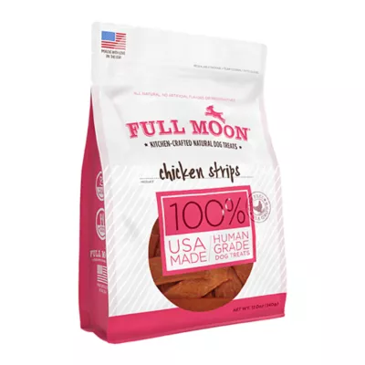 Full Moon All Life Stages Natural Dog Treats - Chicken Strips 12 oz - Image 1