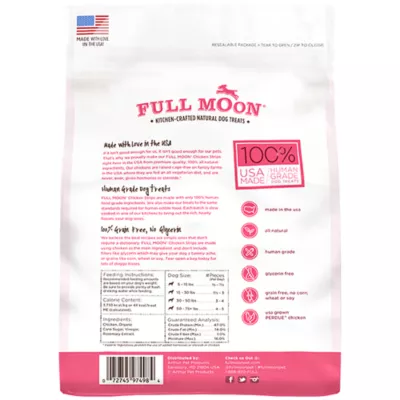 Full Moon All Life Stages Natural Dog Treats - Chicken Strips 12 oz - Image 2