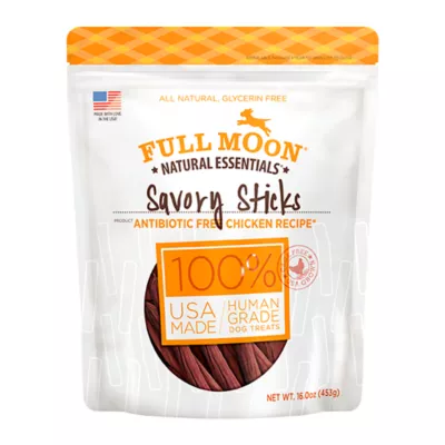 Full Moon All Life Stages Meaty Dog Treats - Savory Sticks Chicken 16 oz - Image 1