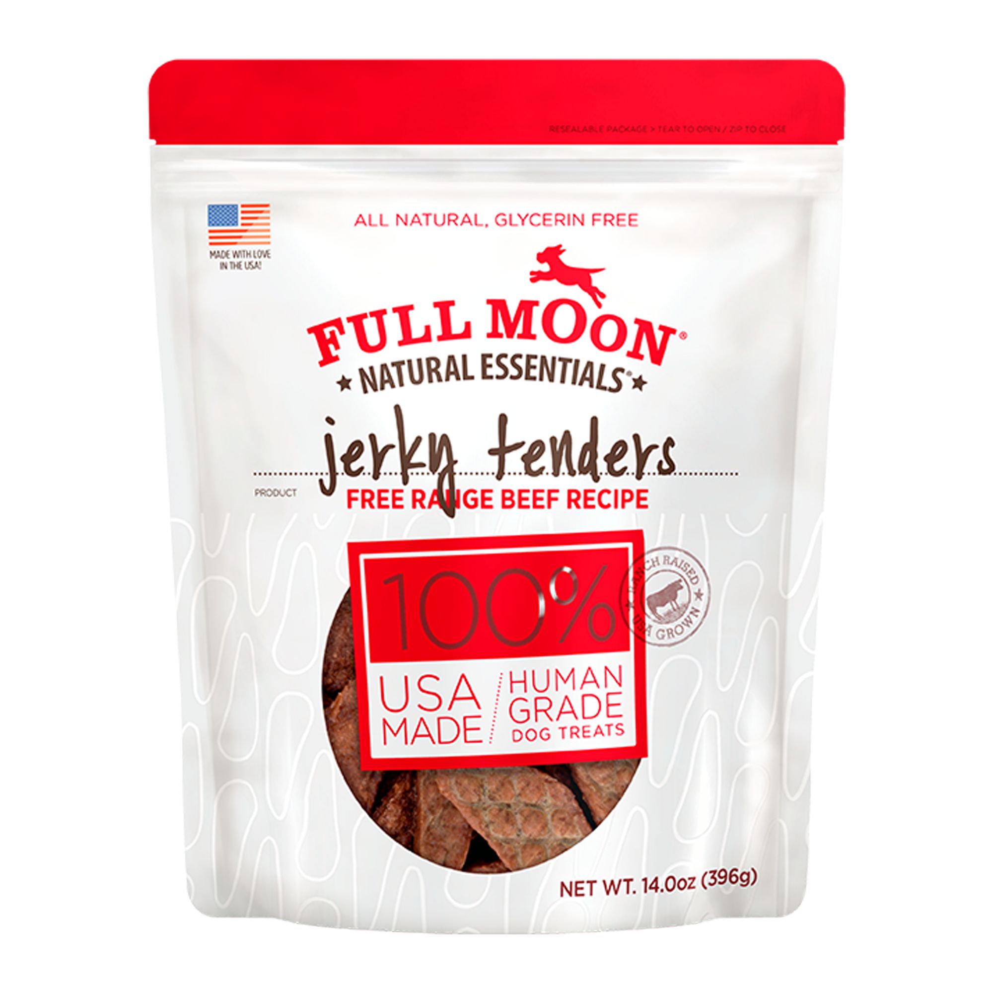 Full Moon Jerky Tenders All Life Stages Dog Treats - Beef by Full Moon