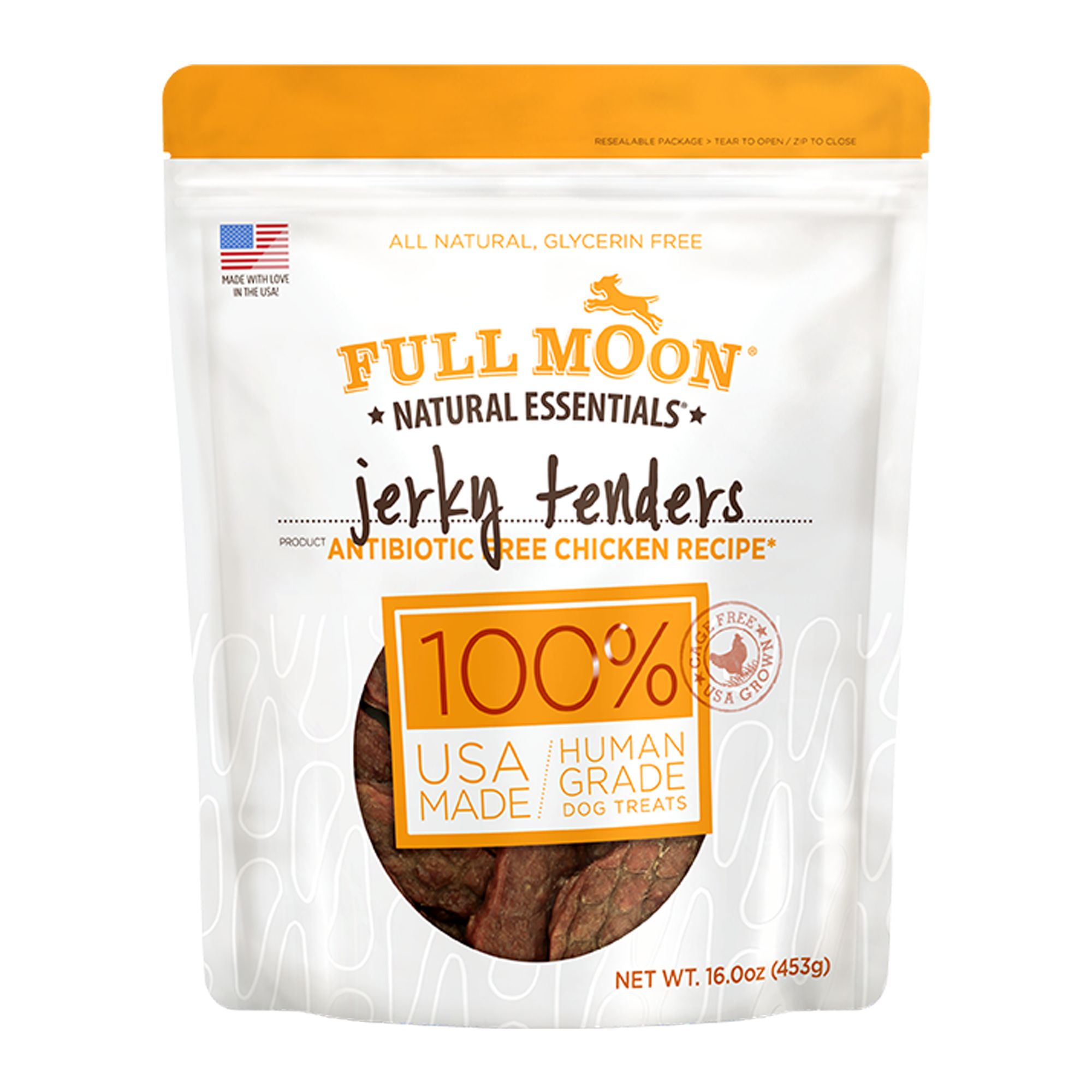 Full Moon Jerky Tenders All Life Stages Dog Treats - Chicken