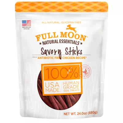 Full Moon All Life Stages Meaty Dog Treats - Savory Sticks Chicken 16 oz - Image 1