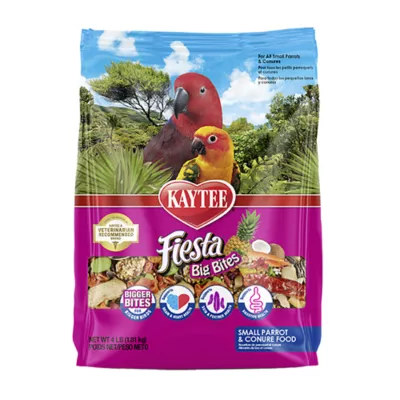 Kaytee Fiesta Big Bites Small Parrot & Conure Food - Image 1