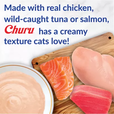 Inaba Churu Creamy Puree Cat Treat Salmon & Scallop - Image 4