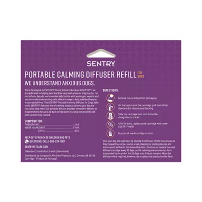 Product SENTRY® Portable Calming Diffuser Refill for Dogs, 2 Count