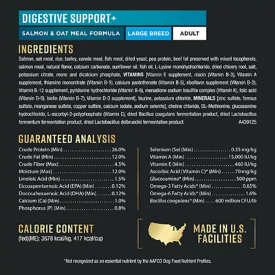 Purina Pro Plan AdvantEDGE Digestive Support Large Breed Adult Dry Dog Food - Salmon & Oatmeal - Image 6