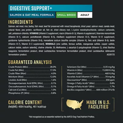 Purina Pro Plan AdvantEDGE Digestive Support Small Breed Adult Dry Dog Food - Salmon & Oatmeal - Image 6