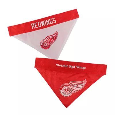 Pets First Detroit Red Wings Reversible Bandana - Image 1