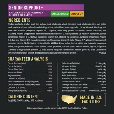 Purina Pro Plan AdvantEDGE Small Breed Senior Dry Dog Food - Chicken & Rice - Image 6