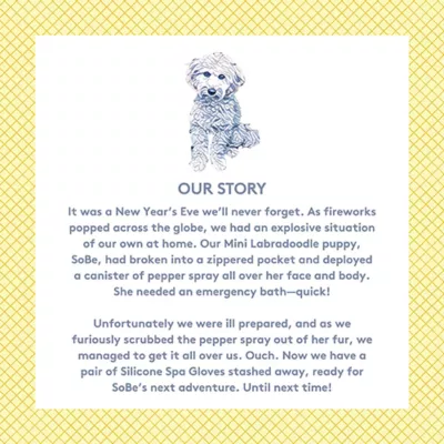 Sweet Paws Silicone Spa Dog & Cat Bathing & Grooming Gloves, 2 Count - Image 7