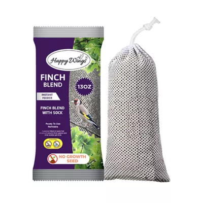 Happy Wings Finch Blend Wild Bird Food Prefilled Sock - Image 1