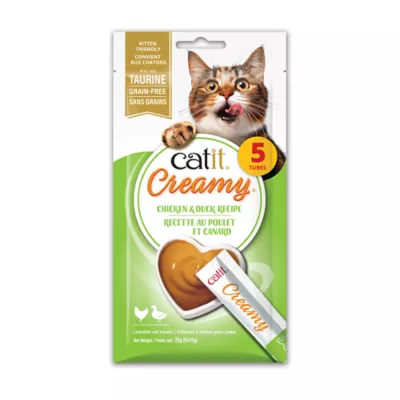 Catit Creamy Lickable Cat Treat 5pk - Image 1