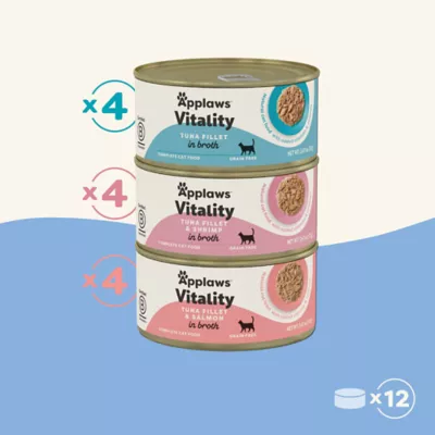 Applaws Vitality Adult Cat Wet Food - Fish Selection in Broth, 12 Count, Variety Pack - Image 8