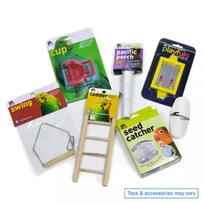 Product Prevue Pet Products Square Roof Black & Green Bird Cage Kit