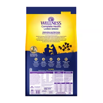 Wellness Complete Health Dry Dog Food, Large Breed, Wholesome Grains, Chicken & Brown Rice Recipe - Image 2