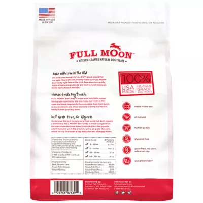 Full Moon All Life Stages Jerky Dog Treat - Beef Jerky 11 oz - Image 2