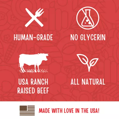 Full Moon All Life Stages Jerky Dog Treat - Beef Jerky 11 oz - Image 4